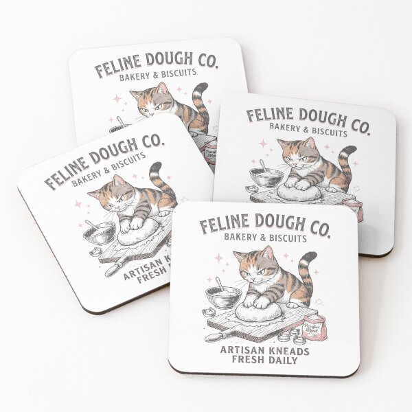 Item preview, Feline Dough Co. Vintage Bakery Cat designed and sold by TinaFite.