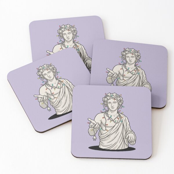 Item preview, Dionysus Christmas Lights Greek God Statue Pop Art designed and sold by Rare By Hero.