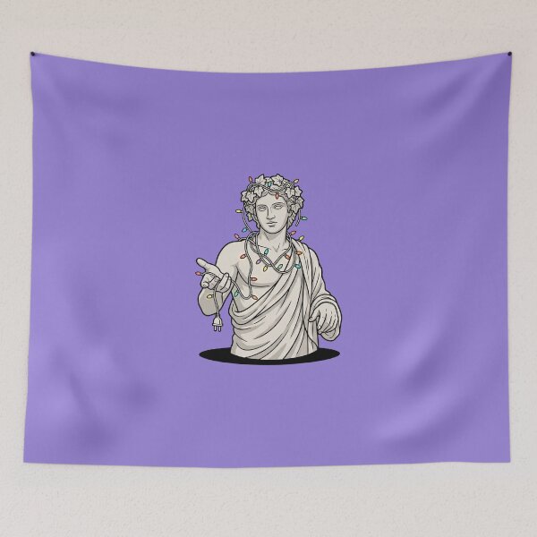 Item preview, Dionysus Christmas Lights Greek God Statue Pop Art designed and sold by Rare By Hero.