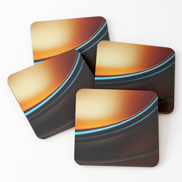 Item preview, Glowing Orange Ring with Blue Accent Abstract designed and sold by haydenhanson.
