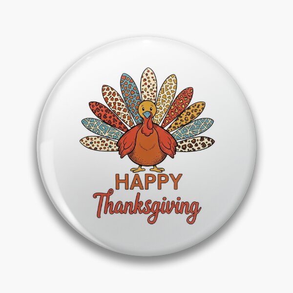 Item preview, Happy Thanksgiving - Boho Leopard Print Thanksgiving Turkey designed and sold by Steele-Art.