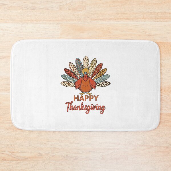 Item preview, Happy Thanksgiving - Boho Leopard Print Thanksgiving Turkey designed and sold by Steele-Art.
