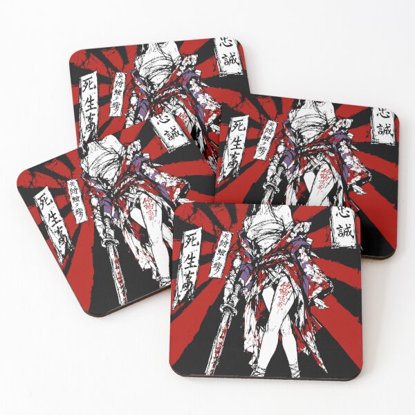 Item preview, Japanese Dark Anime Girl Samurai Spirit designed and sold by OniricaDesign.
