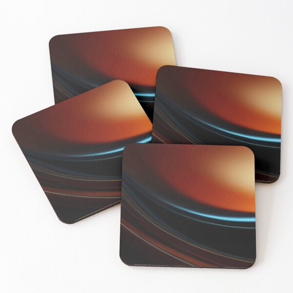 Item preview, Warm Amber Light Leak and Cyan Wave Abstract designed and sold by haydenhanson.