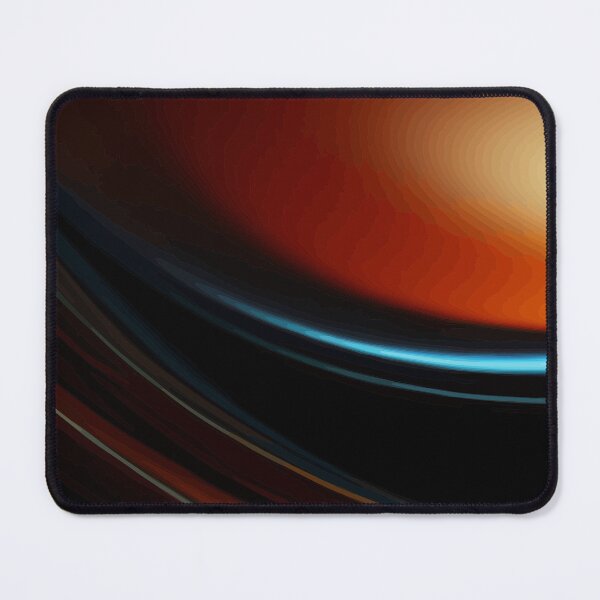 Item preview, Warm Amber Light Leak and Cyan Wave Abstract designed and sold by haydenhanson.