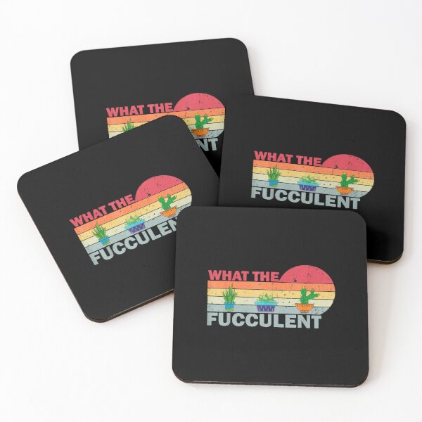 Item preview, What The Fucculent Retro Cactus Plant Succulent Humor Art designed and sold by jendessonggeng.