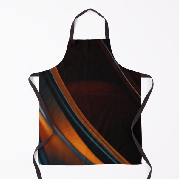Item preview, Metallic Orange and Blue Curved Flow Abstract designed and sold by haydenhanson.