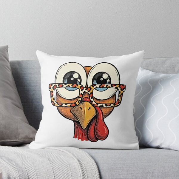 Item preview, Turkey Face with Leopard Print Glasses Thanksgiving designed and sold by Steele-Art.