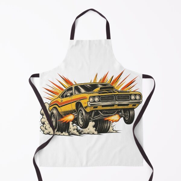 Item preview, Retro Muscle Drag Racer designed and sold by CarrotBadminton.