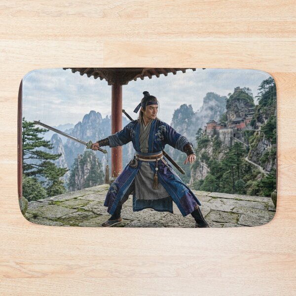 Item preview, Qing Era Swordsman in Mountain Temple designed and sold by Solomon-Ent-144.