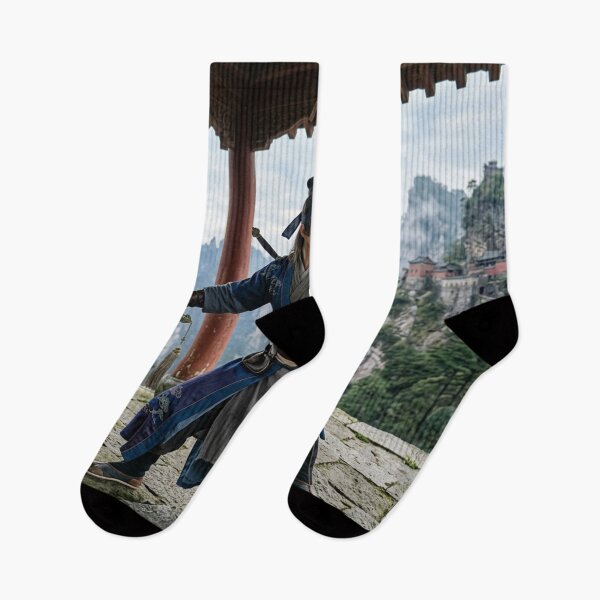 Item preview, Qing Era Swordsman in Mountain Temple designed and sold by Solomon-Ent-144.