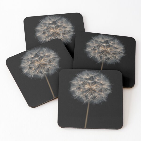 Item preview, Dandelion flower over black background designed and sold by assaf.