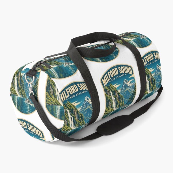 Item preview, Milford Sound New Zealand Shirt – Vintage Fiordland Travel Poster, Mitre Peak Adventure Design designed and sold by Globalcitytees.