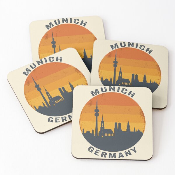 Item preview, Munich Germany Retro Skyline designed and sold by Travelpeak.