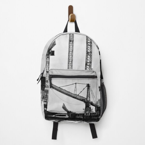 Item preview, Construction cranes – Urban Industrial Black and White Photography designed and sold by Ascooepics.
