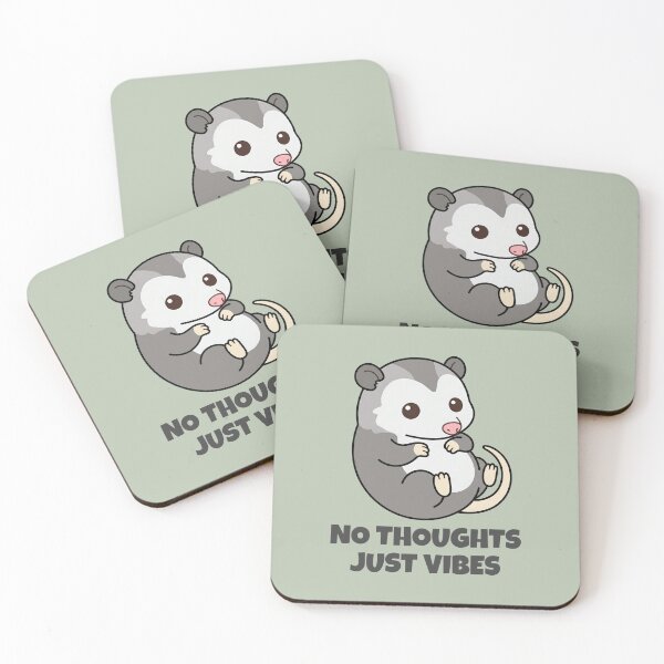 Item preview, No Thoughts Just Vibes Funny Opossum designed and sold by Rocklights.