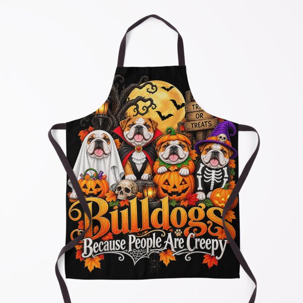 Item preview, Bulldogs Because People Are Creepy Halloween Dogs Costume designed and sold by SEINENGAPPI23.