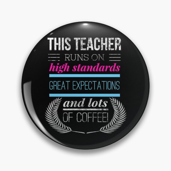 Item preview, Awesome This Teacher Runs On Coffee Funny Teacher Gift designed and sold by jyneliam.