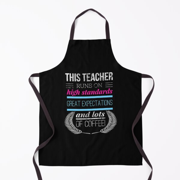 Item preview, Awesome This Teacher Runs On Coffee Funny Teacher Gift designed and sold by jyneliam.