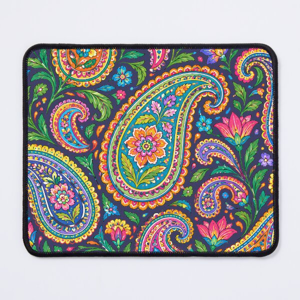 Item preview, Vibrant Colorful Floral Paisley Circle Art designed and sold by Skyrocketz.