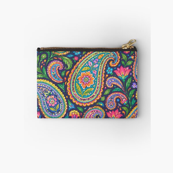 Item preview, Vibrant Colorful Floral Paisley Circle Art designed and sold by Skyrocketz.