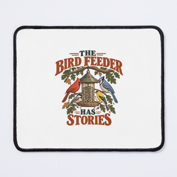 Item preview, The Bird Feeder Has Stories T-Shirt – Vintage Backyard Birdwatching Design designed and sold by hasii-store.
