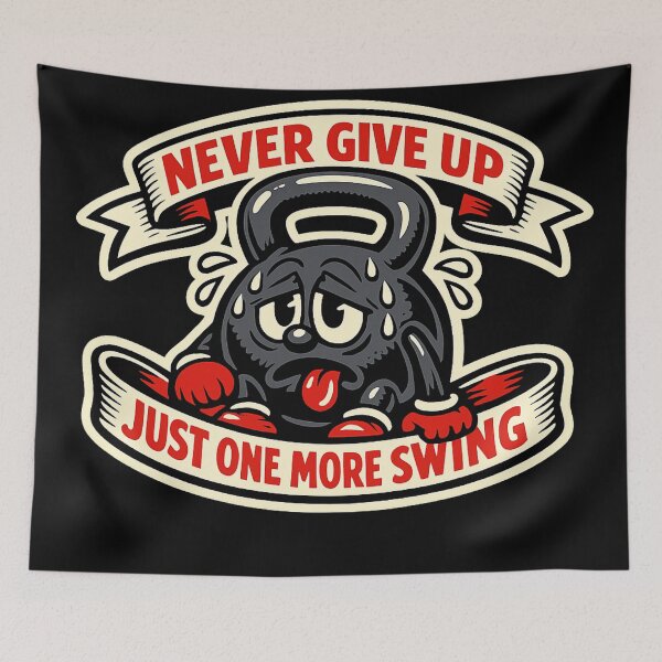 Item preview, Funny Kettlebell Gym Humor Retro Workout Fitness designed and sold by BeardWave.
