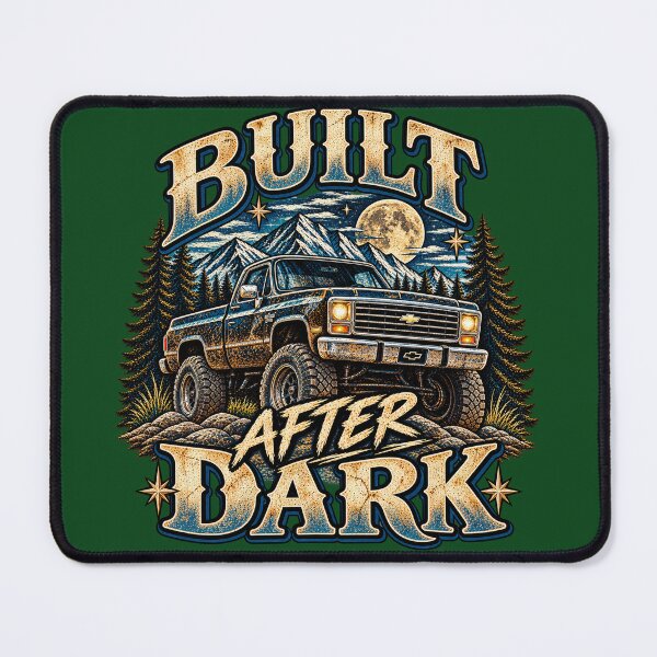Item preview, Built After Dark | Vintage Truck & Mountain Night Western Design designed and sold by hayhayyy02.