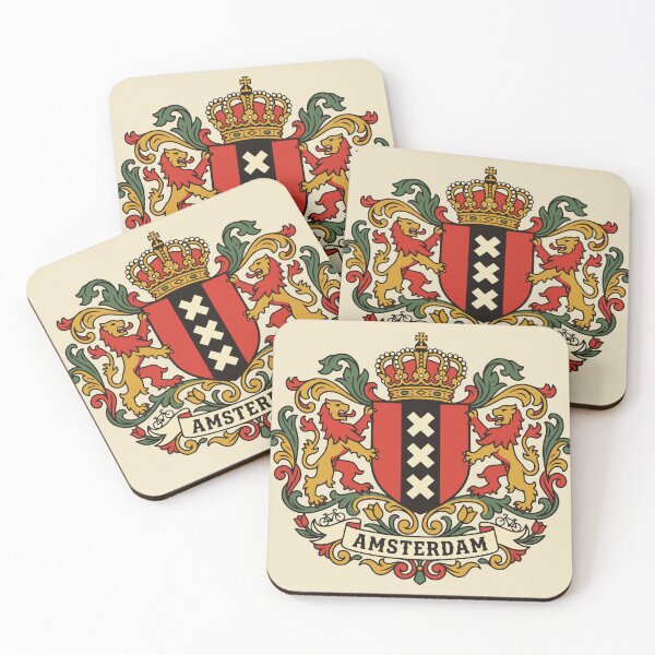Item preview, Vintage Amsterdam Coat of Arms designed and sold by Travelpeak.