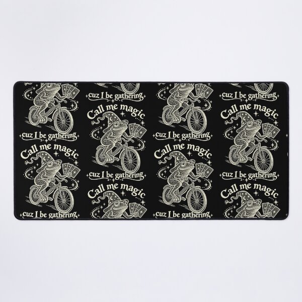 Item preview, Call Me Magic Cuz I Be Gathering Funny Wizard Frog Bicycle Design designed and sold by SEINENGAPPI23.