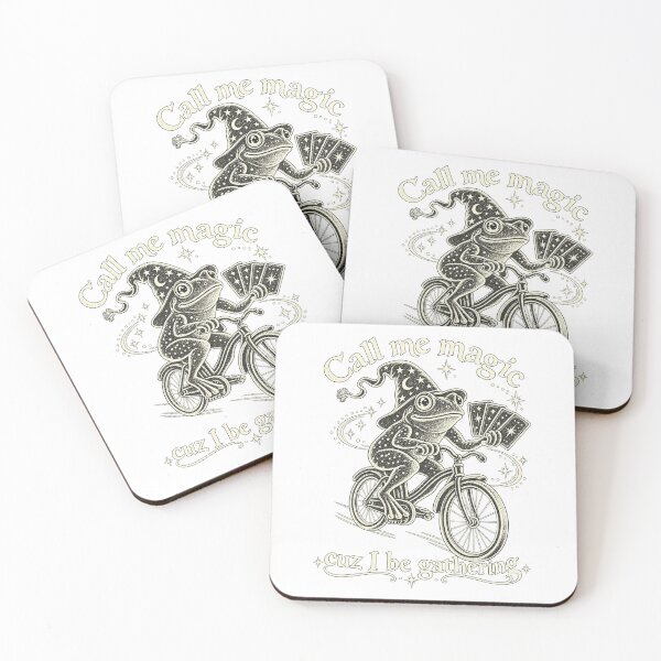 Item preview, Call Me Magic Cuz I Be Gathering Funny Wizard Frog Bicycle Design designed and sold by SEINENGAPPI23.