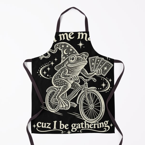 Item preview, Call Me Magic Cuz I Be Gathering Funny Wizard Frog Bicycle Design designed and sold by SEINENGAPPI23.