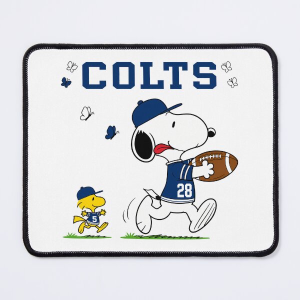Item preview, Snoopy & Woodstock Indianapolis Colts Football Retro F529 designed and sold by GLUVY-THEME.