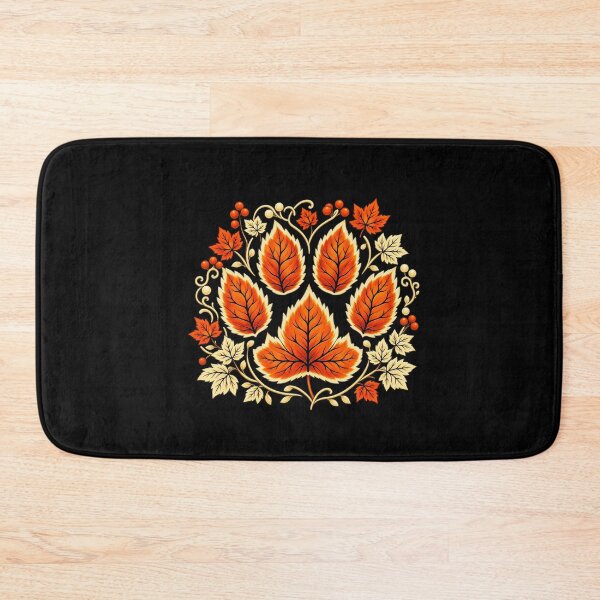 Item preview, Fall Autumn Leaf Dog Paw Print Pets Puppy Owner Dogs designed and sold by DogoMalulu.