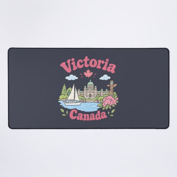 Item preview, Victoria BC Canada Cute Pink Kawaii City designed and sold by HowToCanadian.