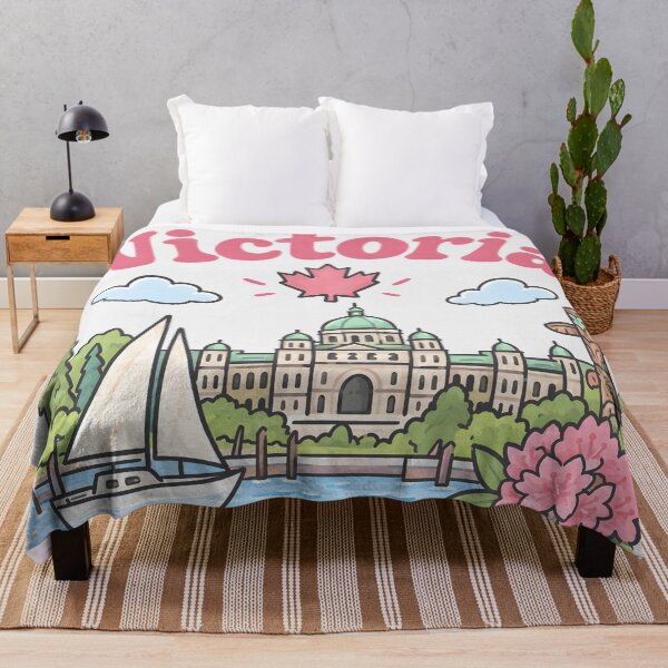 Item preview, Victoria BC Canada Cute Pink Kawaii City designed and sold by HowToCanadian.