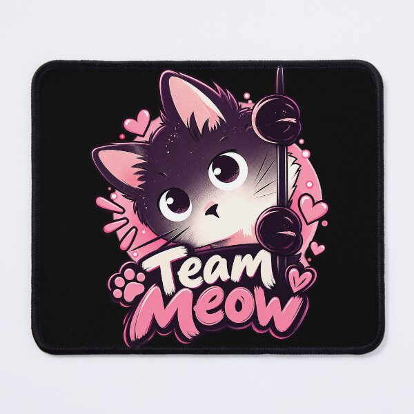 Item preview, Team Meow Cute Kawaii Cat Peeking Design designed and sold by IMuDesigner.