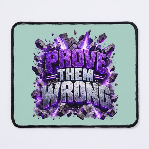 Item preview, Prove Them Wrong Motivational Gym Typography Quote designed and sold by ShivCraftStudio.