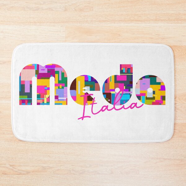 Item preview, Meda, Monza e della Brianza, Italy, Italia, colorful typography design for travellers designed and sold by Wanderful-roads.