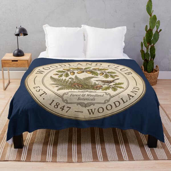 Item preview, Woodland Club Vintage Badge Forest Ecology Art designed and sold by CalmCapy Co.