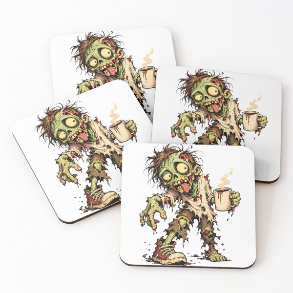 Item preview, Zombie Coffee Grotesque Tongue Out Morning Person designed and sold by nortowelcomics.