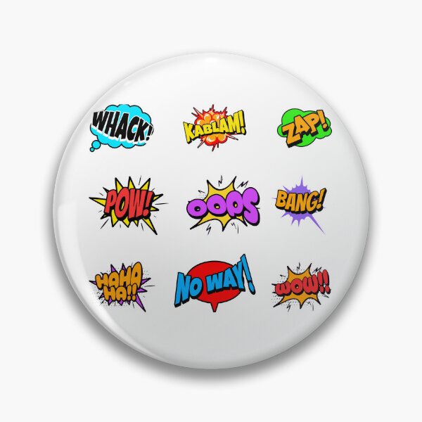 Item preview, Retro Comic Book Sound Effects Pop Art Bubbles Pattern designed and sold by Vision Crafted.