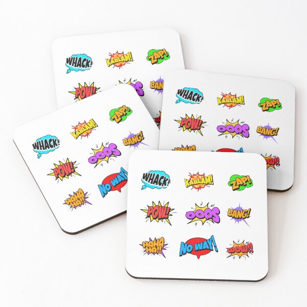 Item preview, Retro Comic Book Sound Effects Pop Art Bubbles Pattern designed and sold by Vision Crafted.