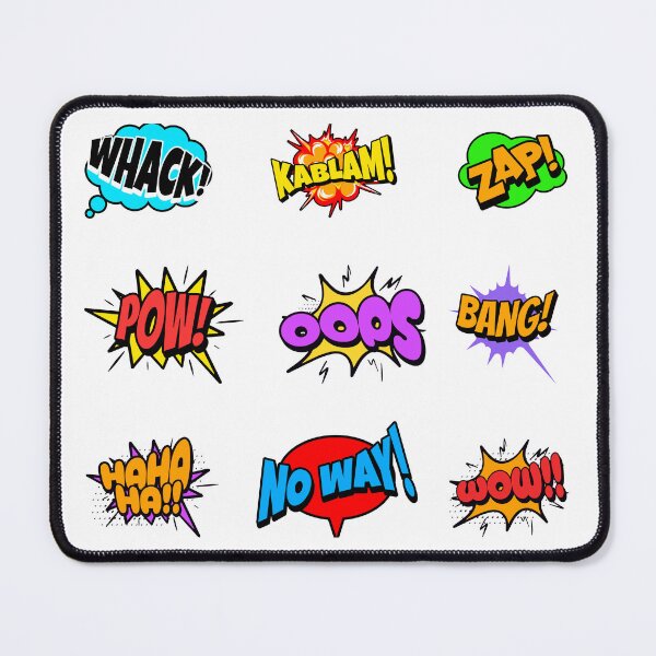 Item preview, Retro Comic Book Sound Effects Pop Art Bubbles Pattern designed and sold by Vision Crafted.