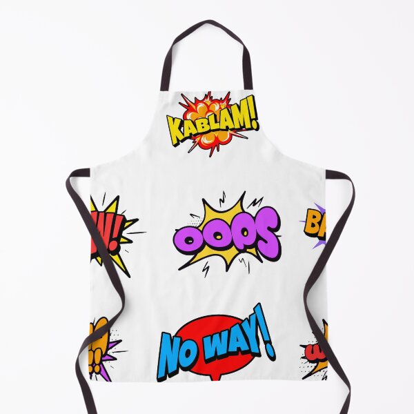 Item preview, Retro Comic Book Sound Effects Pop Art Bubbles Pattern designed and sold by Vision Crafted.