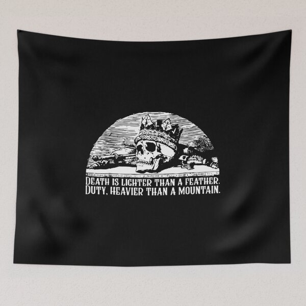 Item preview, Death Is Lighter Than A Feather Wheel Of Time Quote Art designed and sold by galihdaffa.