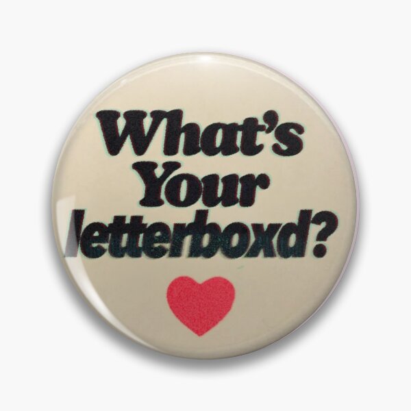 Item preview, Cinephile film movies badge pin Letterboxd  designed and sold by ellmoswrld.