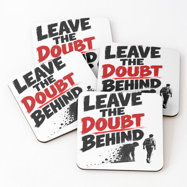 Item preview, Leave the Doubt Behind – Motivational Self-Belief & Personal Growth Design designed and sold by Lovestickerco.
