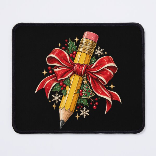 Item preview, Christmas Pencil With Red Bow designed and sold by Solatee.