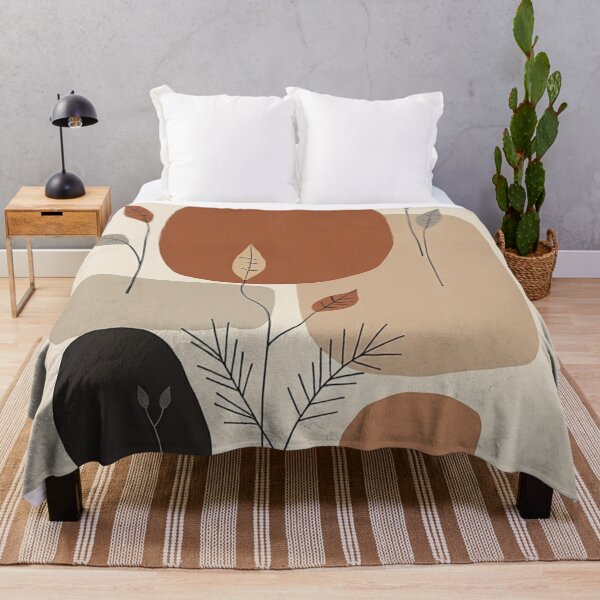 Item preview, Botanical Earth Tone Abstract | Modern Scandinavian Wall Decor designed and sold by nhk999.